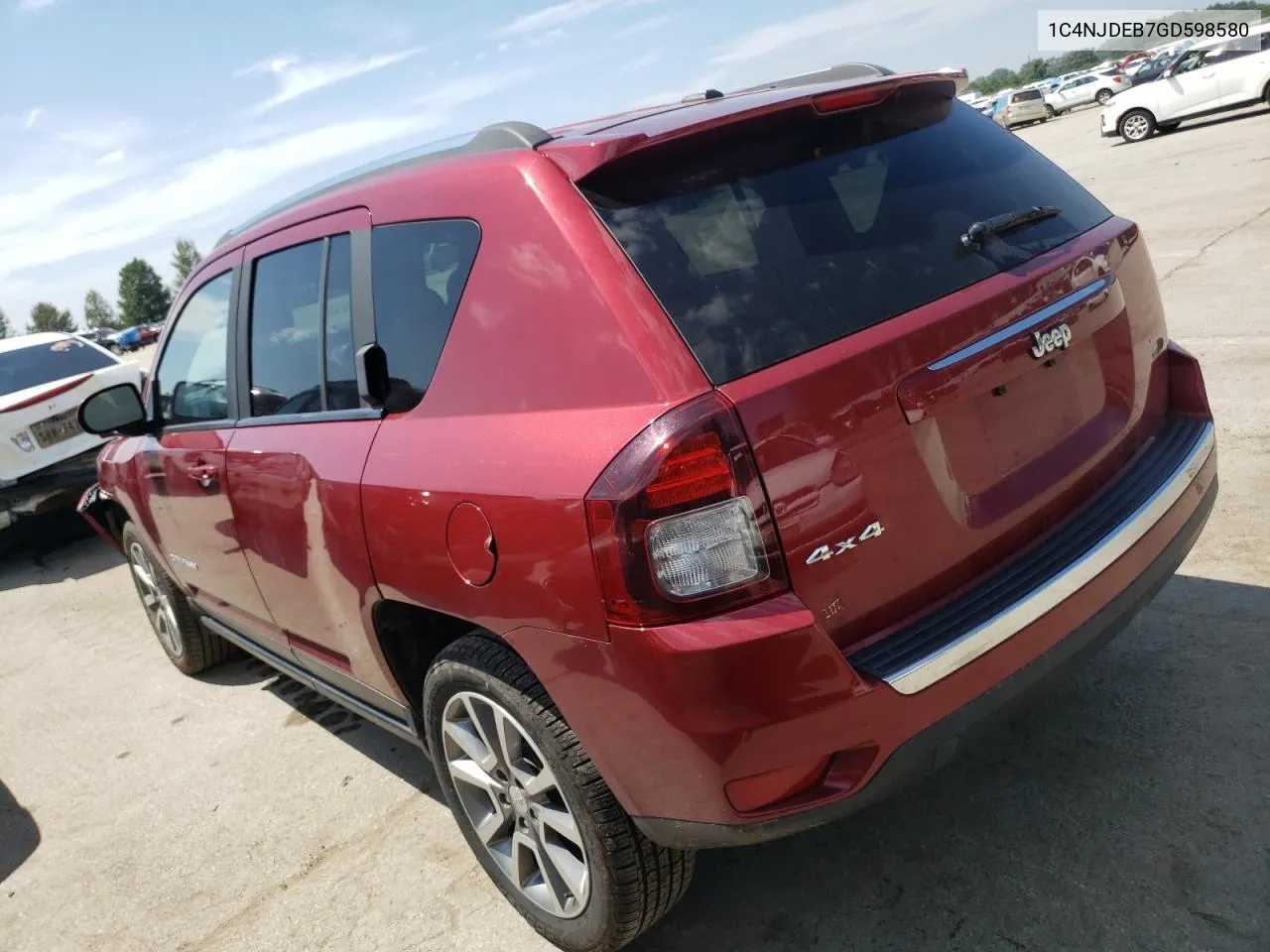 2016 Jeep Compass Latitude VIN: 1C4NJDEB7GD598580 Lot: 67844034