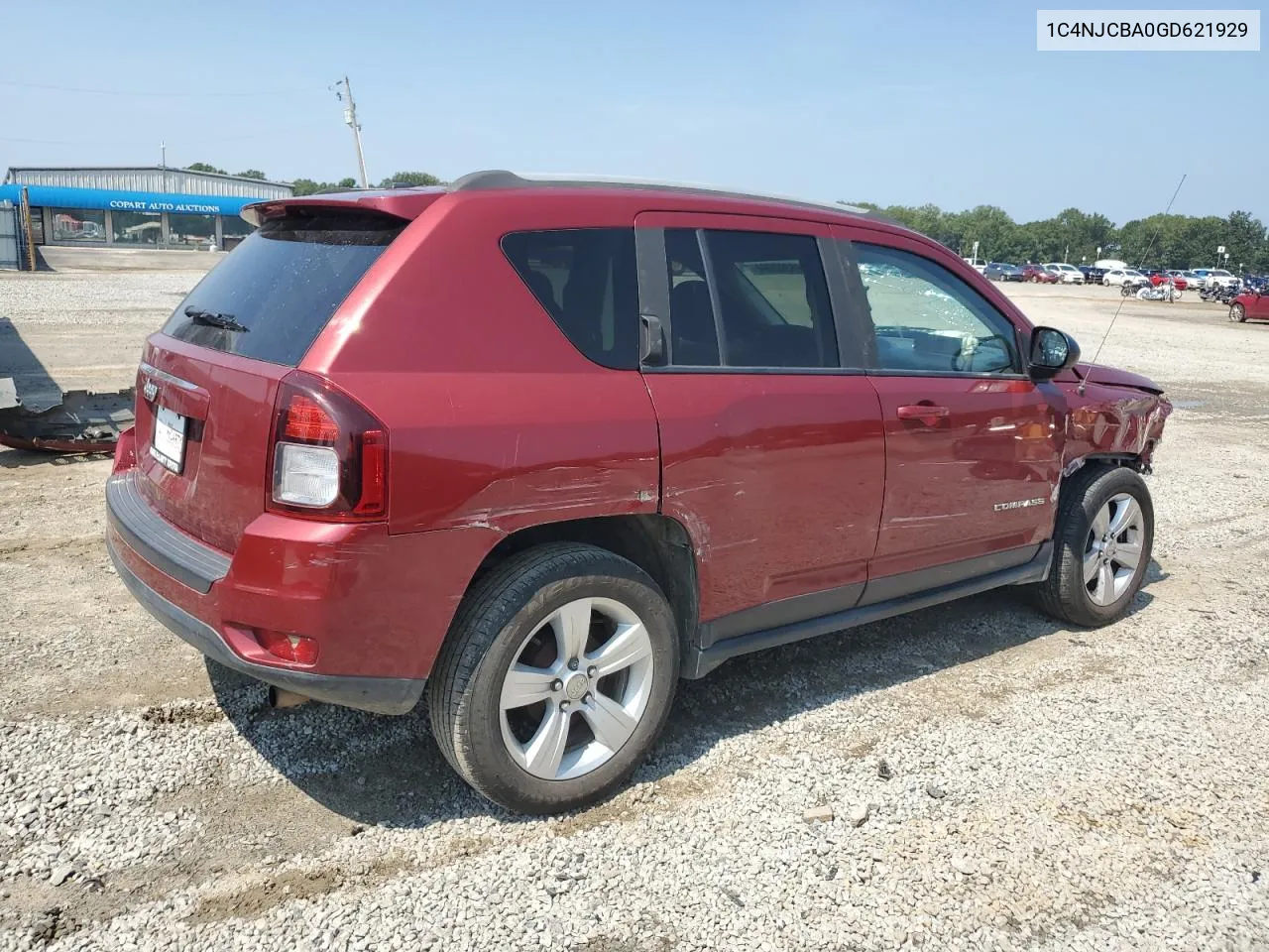 2016 Jeep Compass Sport VIN: 1C4NJCBA0GD621929 Lot: 68302594