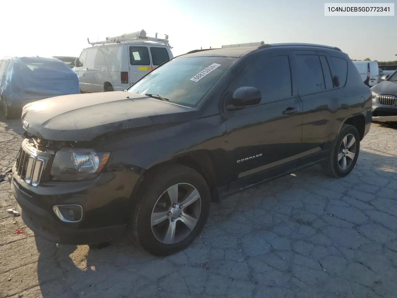 2016 Jeep Compass Latitude VIN: 1C4NJDEB5GD772341 Lot: 68875934