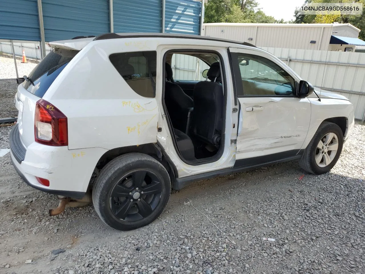 2016 Jeep Compass Sport VIN: 1C4NJCBA9GD568616 Lot: 68938304