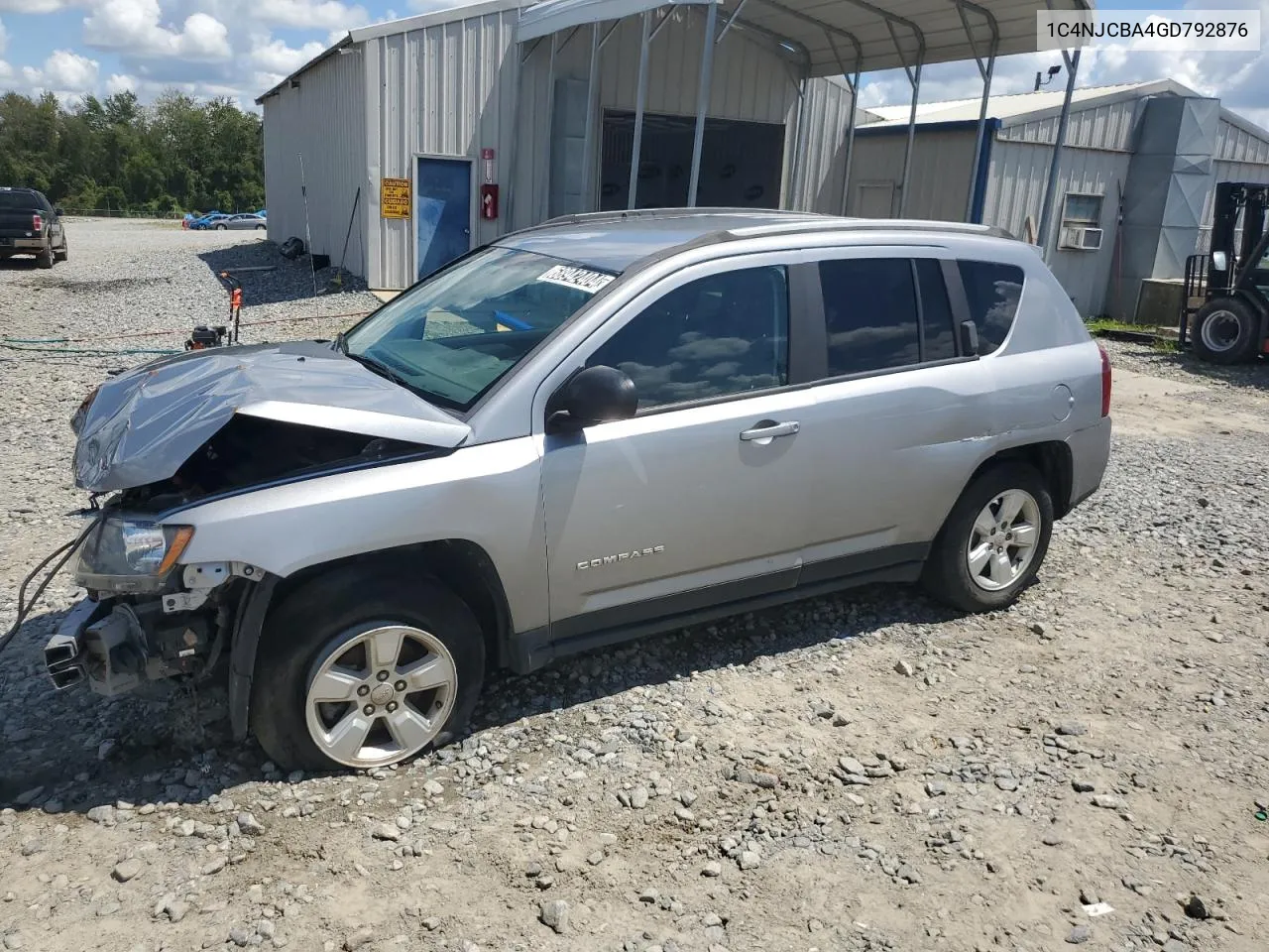 2016 Jeep Compass Sport VIN: 1C4NJCBA4GD792876 Lot: 68942404