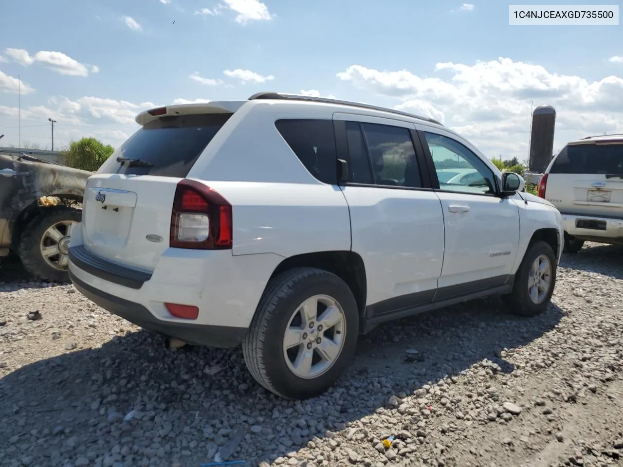 2016 Jeep Compass Latitude VIN: 1C4NJCEAXGD735500 Lot: 69431354