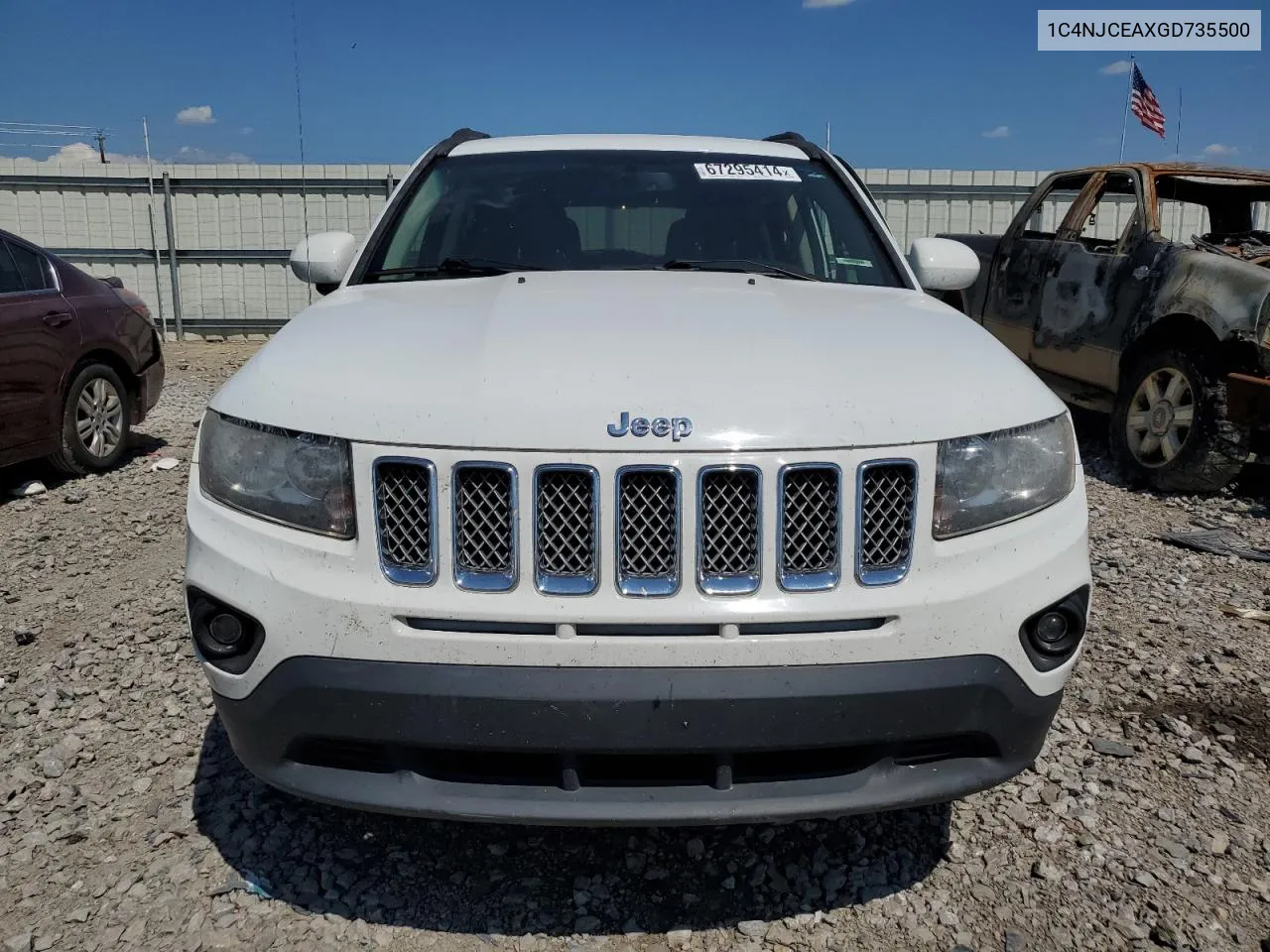 2016 Jeep Compass Latitude VIN: 1C4NJCEAXGD735500 Lot: 69431354