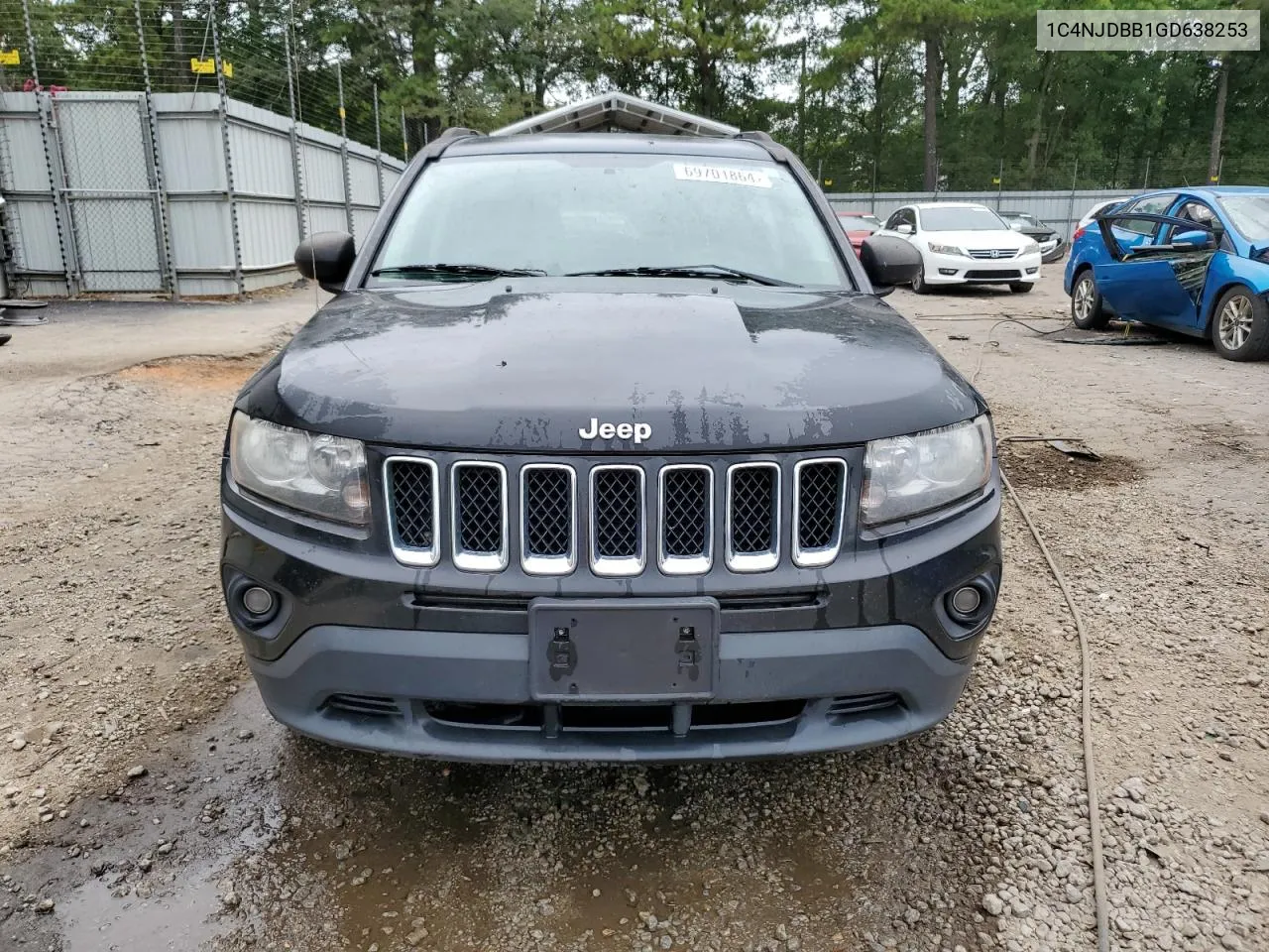 2016 Jeep Compass Sport VIN: 1C4NJDBB1GD638253 Lot: 69701864