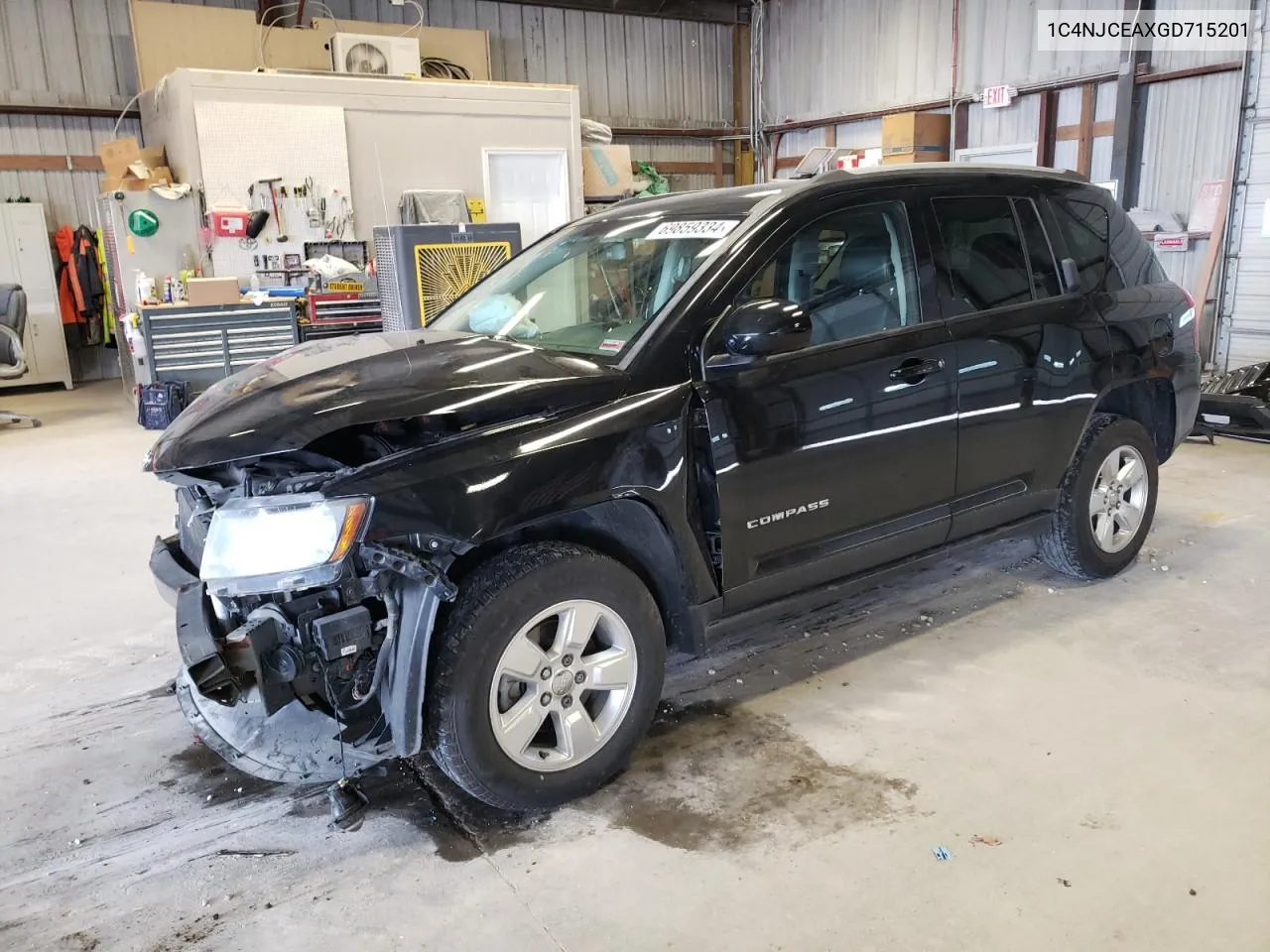 2016 Jeep Compass Latitude VIN: 1C4NJCEAXGD715201 Lot: 69859334