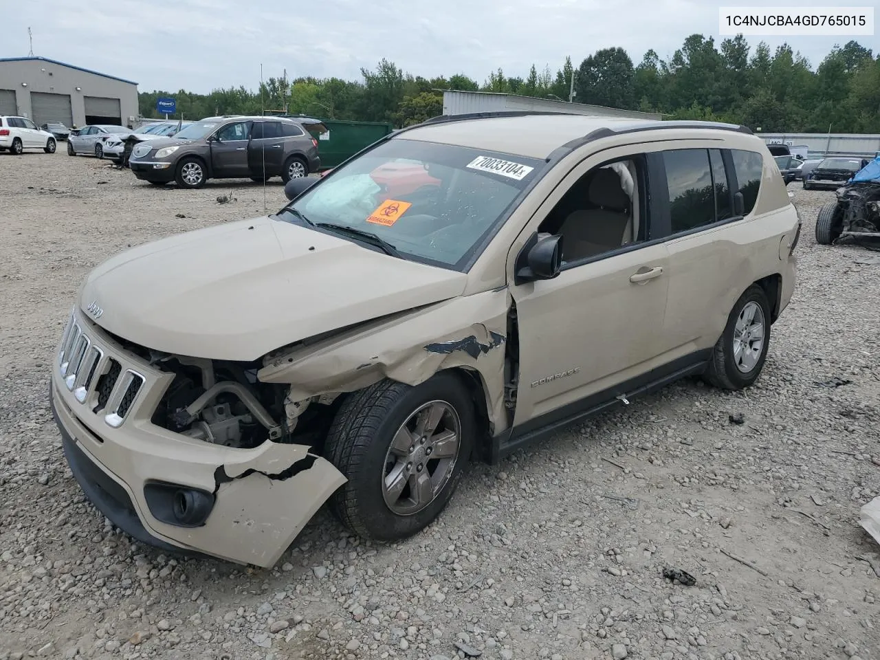 1C4NJCBA4GD765015 2016 Jeep Compass Sport