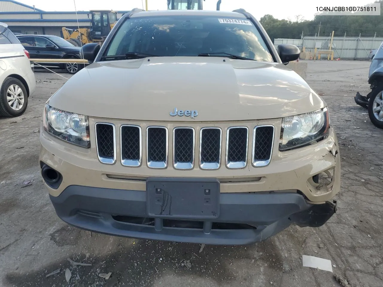 1C4NJCBB1GD751811 2016 Jeep Compass Sport