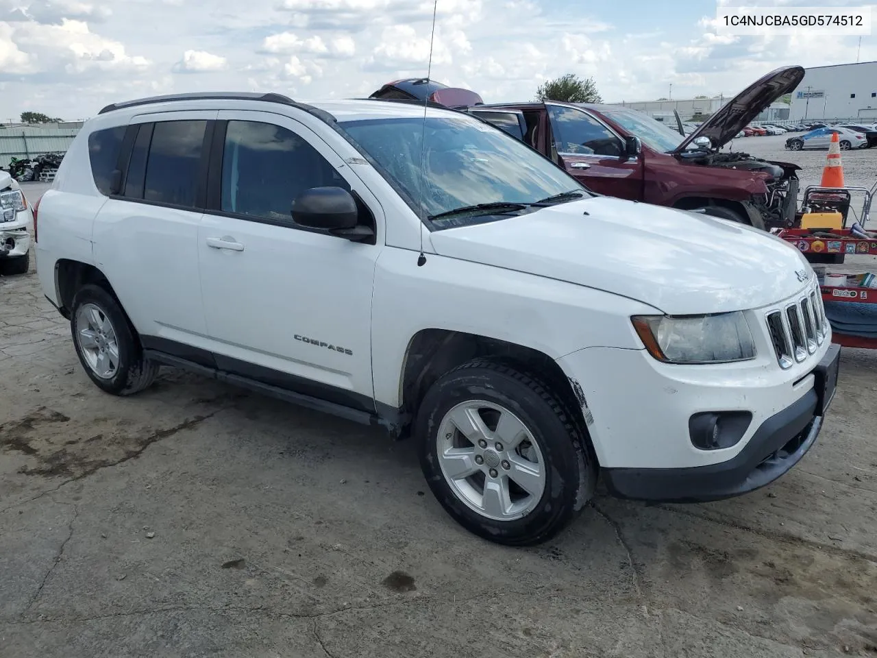 2016 Jeep Compass Sport VIN: 1C4NJCBA5GD574512 Lot: 70474584