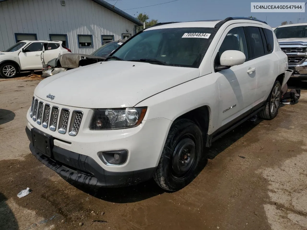 2016 Jeep Compass Latitude VIN: 1C4NJCEA4GD547944 Lot: 70804834