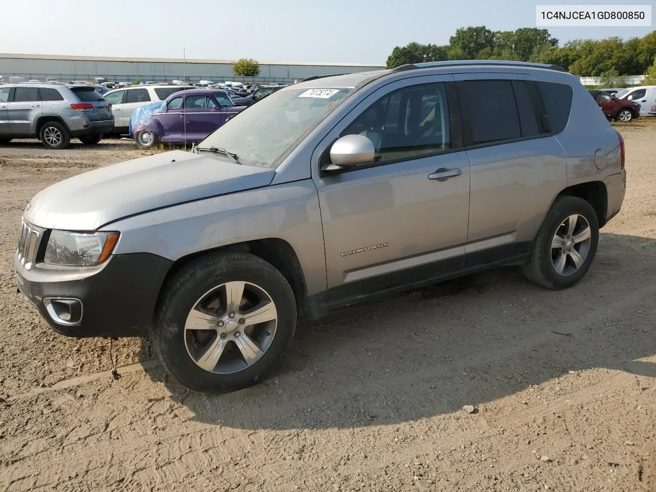 2016 Jeep Compass Latitude VIN: 1C4NJCEA1GD800850 Lot: 71075274