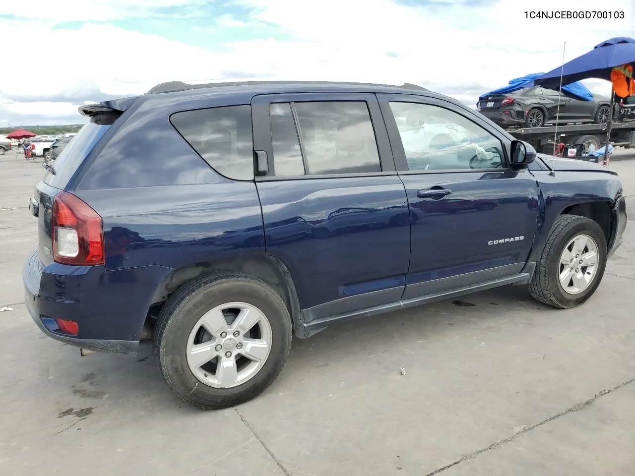 2016 Jeep Compass Latitude VIN: 1C4NJCEB0GD700103 Lot: 71166764