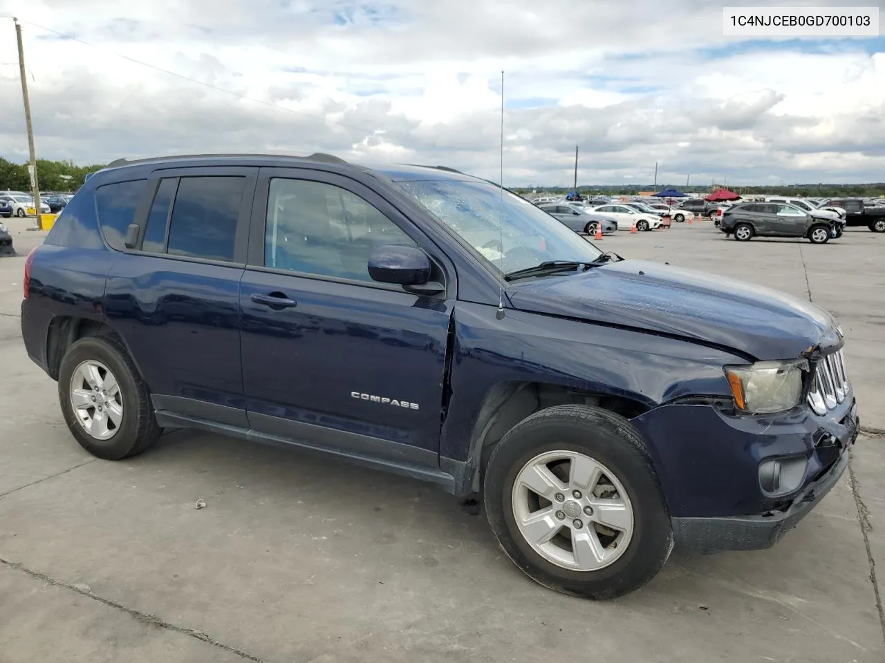 2016 Jeep Compass Latitude VIN: 1C4NJCEB0GD700103 Lot: 71166764