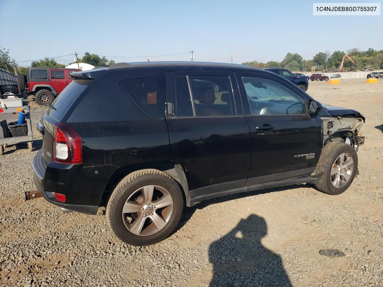 2016 Jeep Compass Latitude VIN: 1C4NJDEB8GD755307 Lot: 71251724