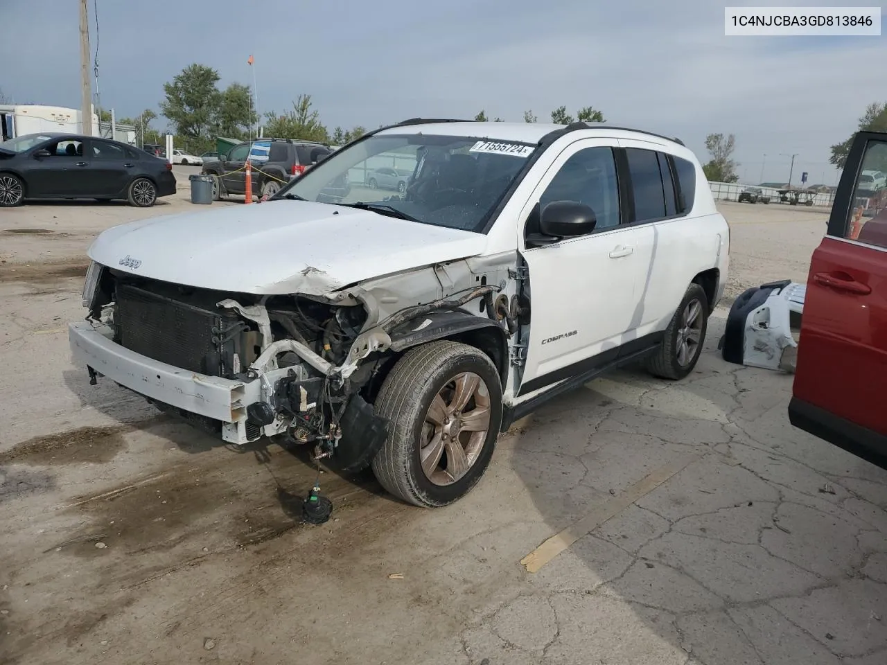 2016 Jeep Compass Sport VIN: 1C4NJCBA3GD813846 Lot: 71555724