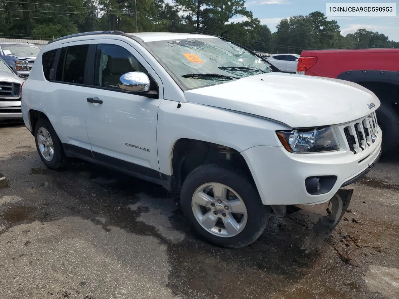 2016 Jeep Compass Sport VIN: 1C4NJCBA9GD590955 Lot: 71646874