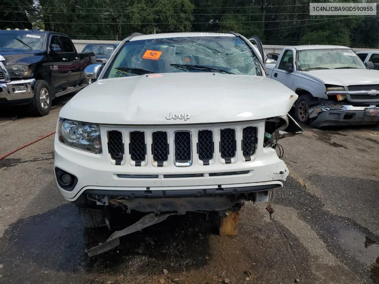 2016 Jeep Compass Sport VIN: 1C4NJCBA9GD590955 Lot: 71646874