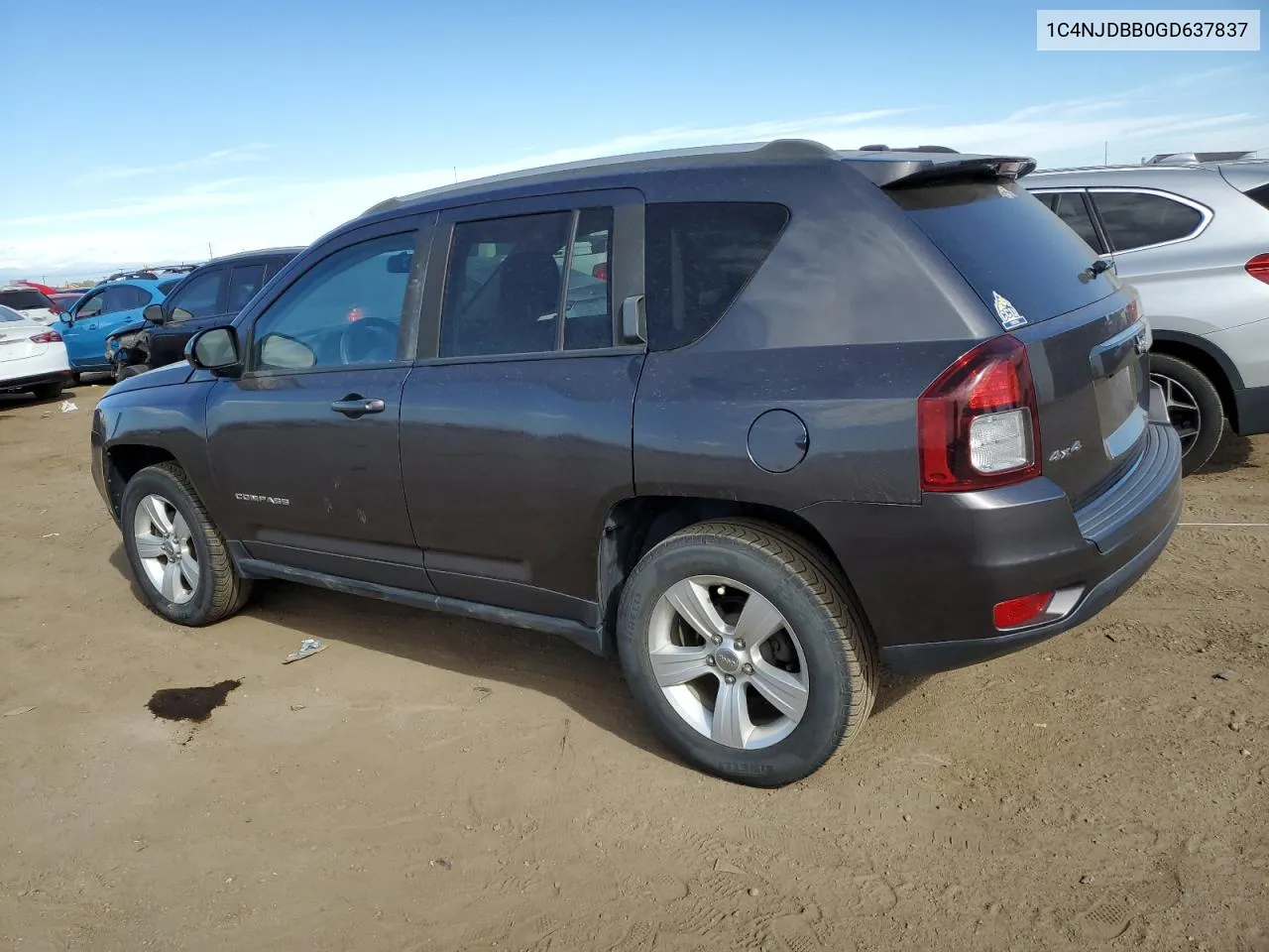 2016 Jeep Compass Sport VIN: 1C4NJDBB0GD637837 Lot: 71709684