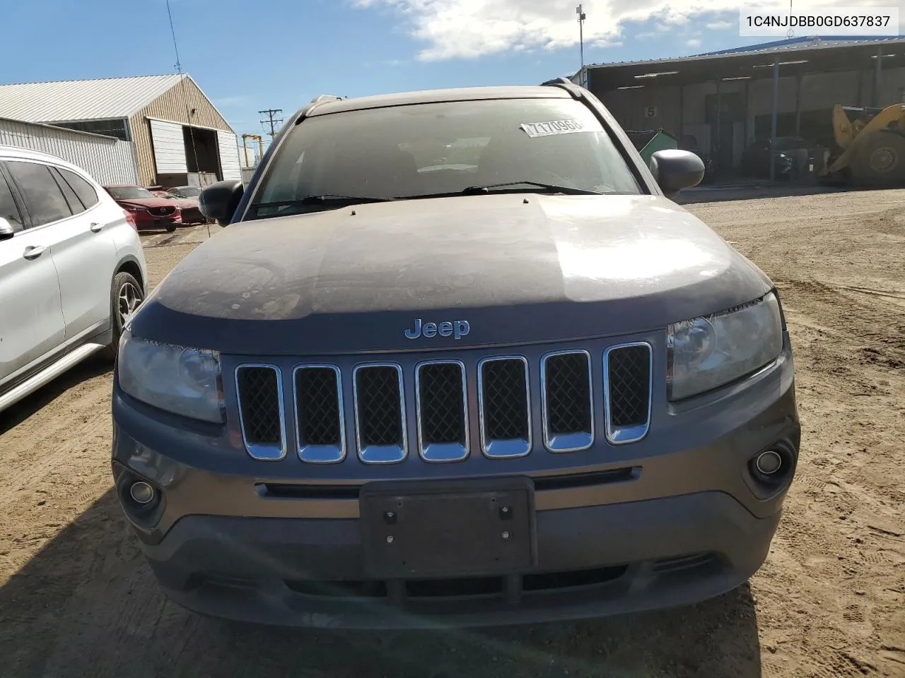 2016 Jeep Compass Sport VIN: 1C4NJDBB0GD637837 Lot: 71709684