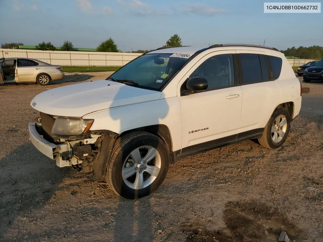 1C4NJDBB1GD662732 2016 Jeep Compass Sport