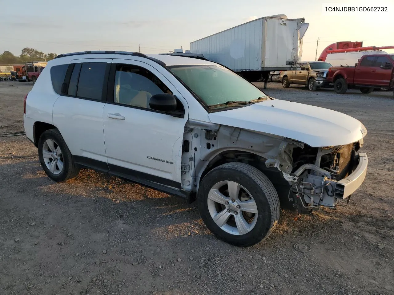 2016 Jeep Compass Sport VIN: 1C4NJDBB1GD662732 Lot: 71724684