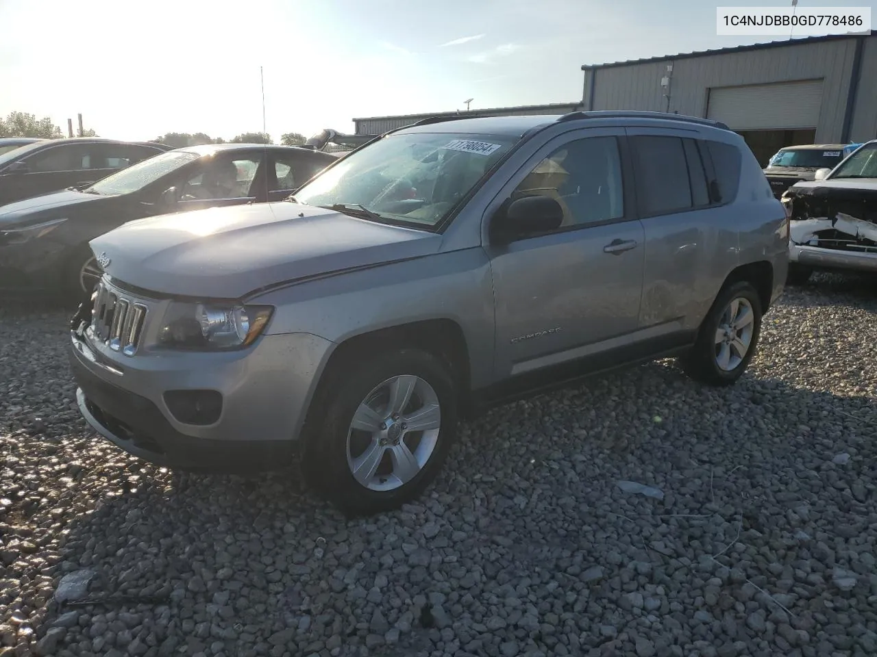 2016 Jeep Compass Sport VIN: 1C4NJDBB0GD778486 Lot: 71798054