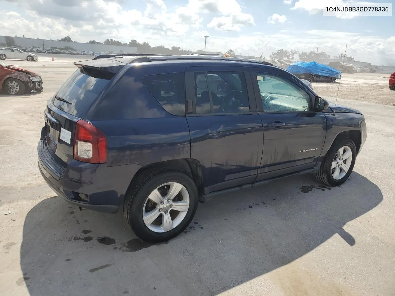 2016 Jeep Compass Sport VIN: 1C4NJDBB3GD778336 Lot: 72067914