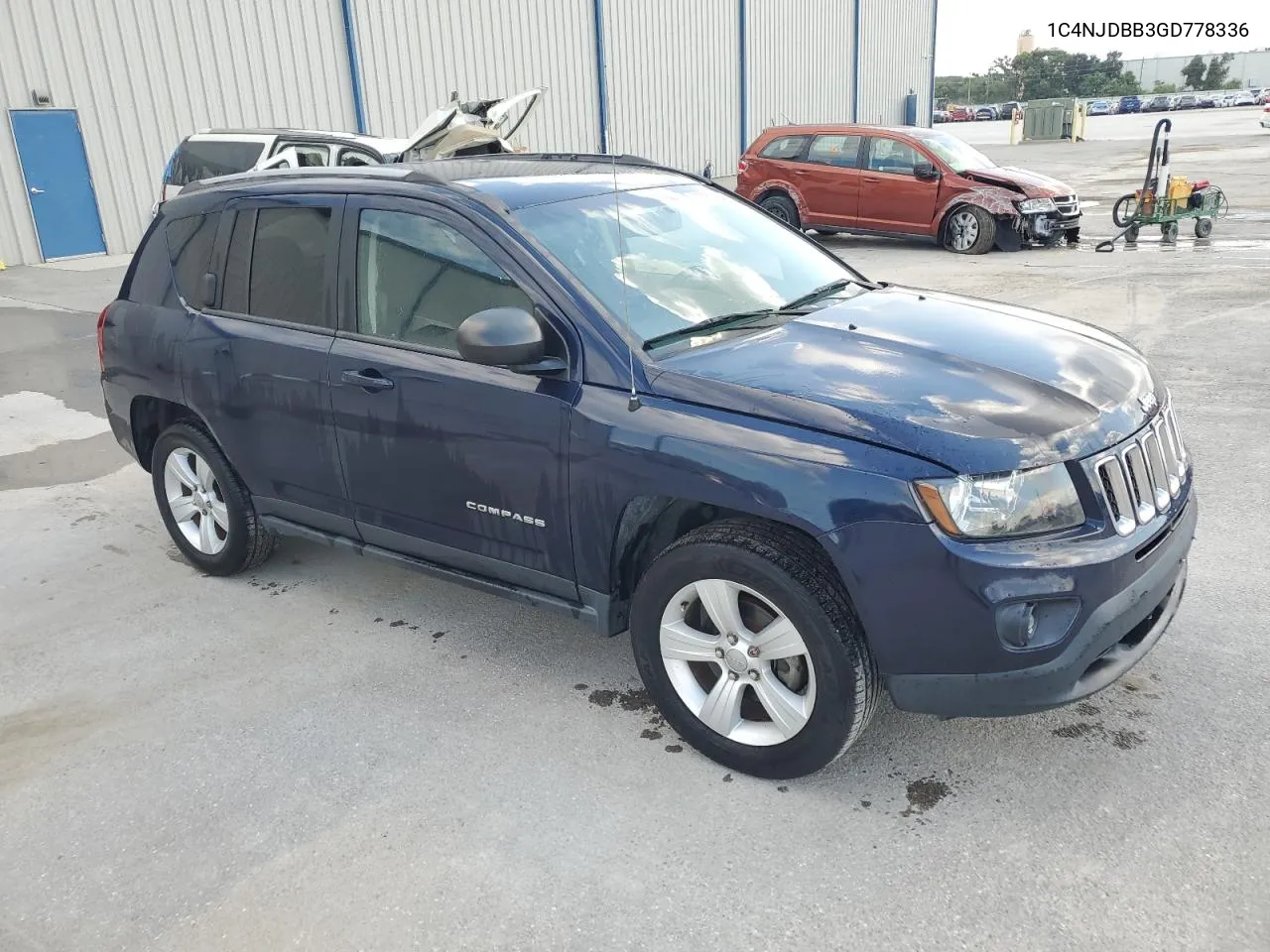 2016 Jeep Compass Sport VIN: 1C4NJDBB3GD778336 Lot: 72067914