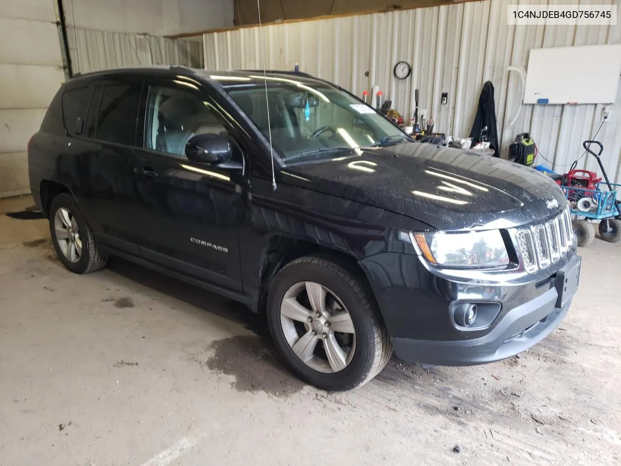 2016 Jeep Compass Latitude VIN: 1C4NJDEB4GD756745 Lot: 72356184