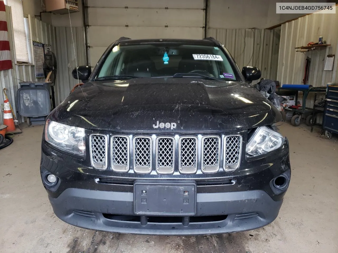 2016 Jeep Compass Latitude VIN: 1C4NJDEB4GD756745 Lot: 72356184