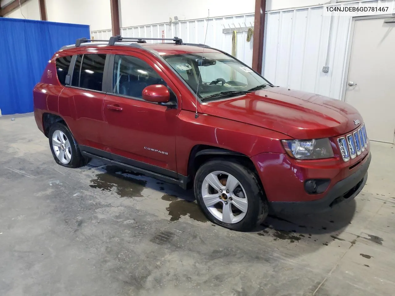 2016 Jeep Compass Latitude VIN: 1C4NJDEB6GD781467 Lot: 72357844