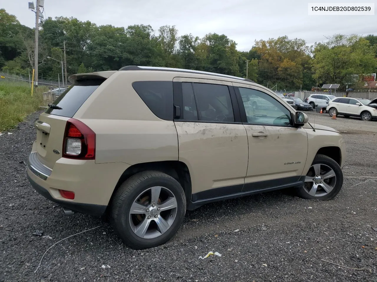 2016 Jeep Compass Latitude VIN: 1C4NJDEB2GD802539 Lot: 72494784