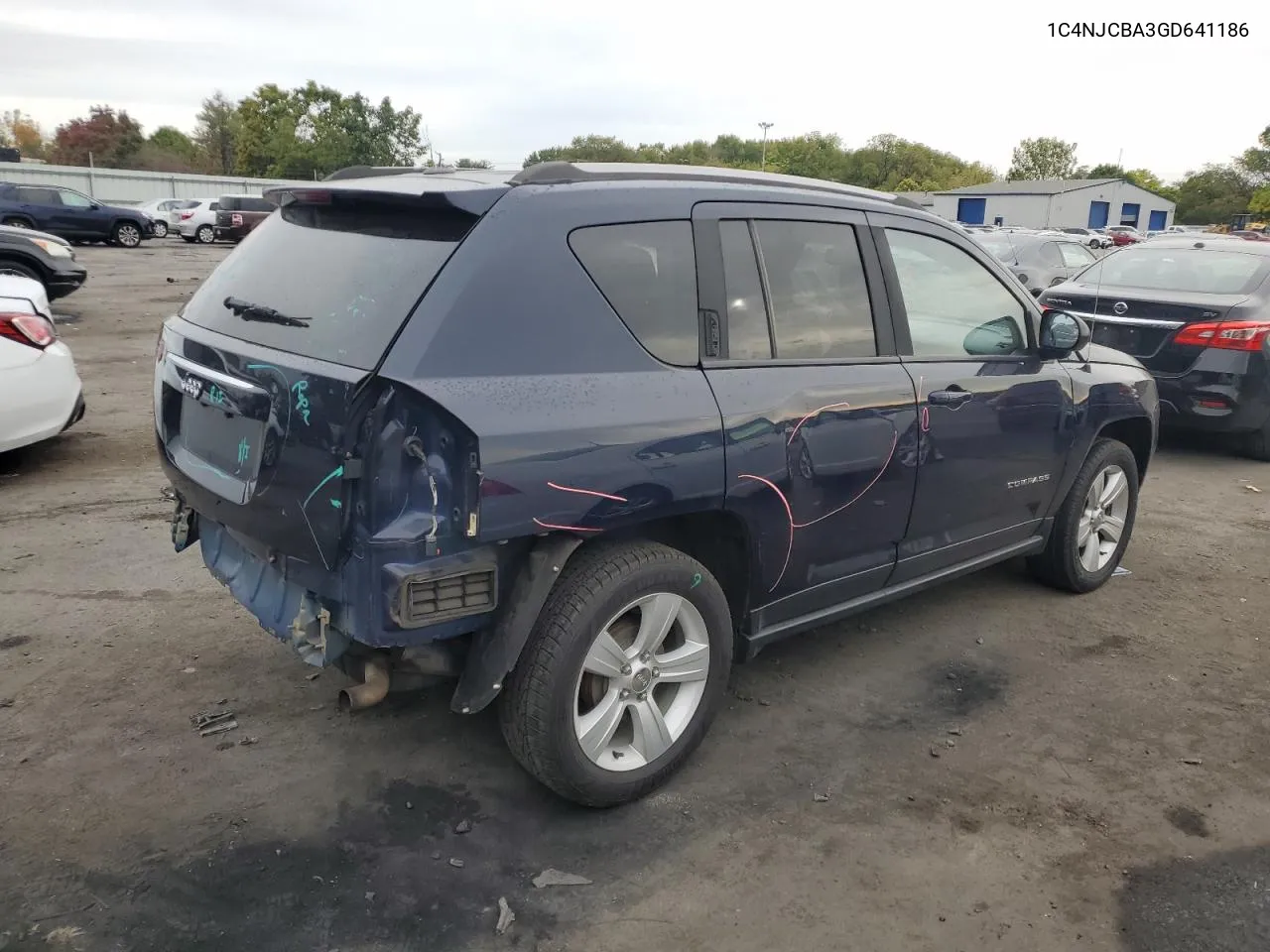 1C4NJCBA3GD641186 2016 Jeep Compass Sport