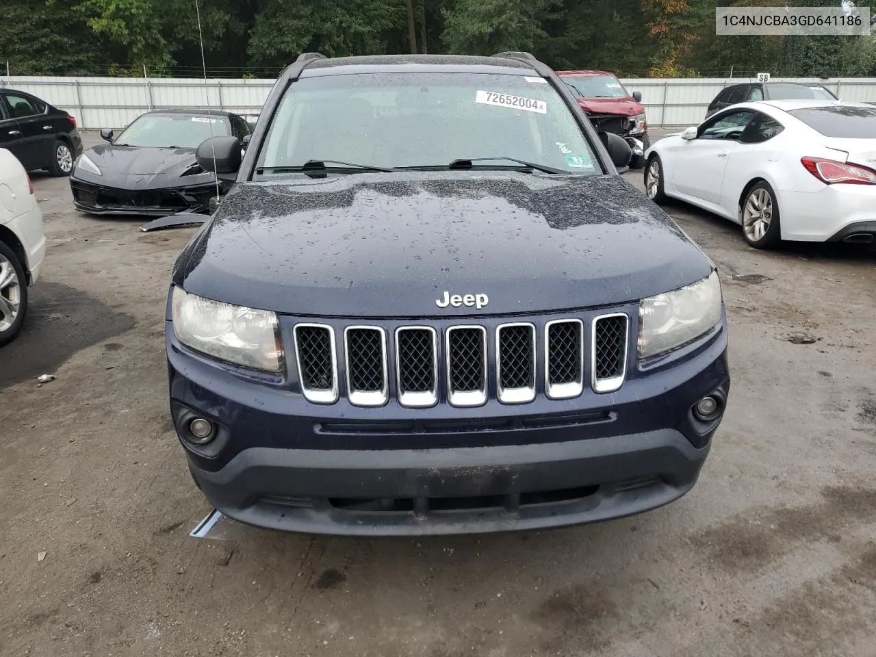 2016 Jeep Compass Sport VIN: 1C4NJCBA3GD641186 Lot: 72652004