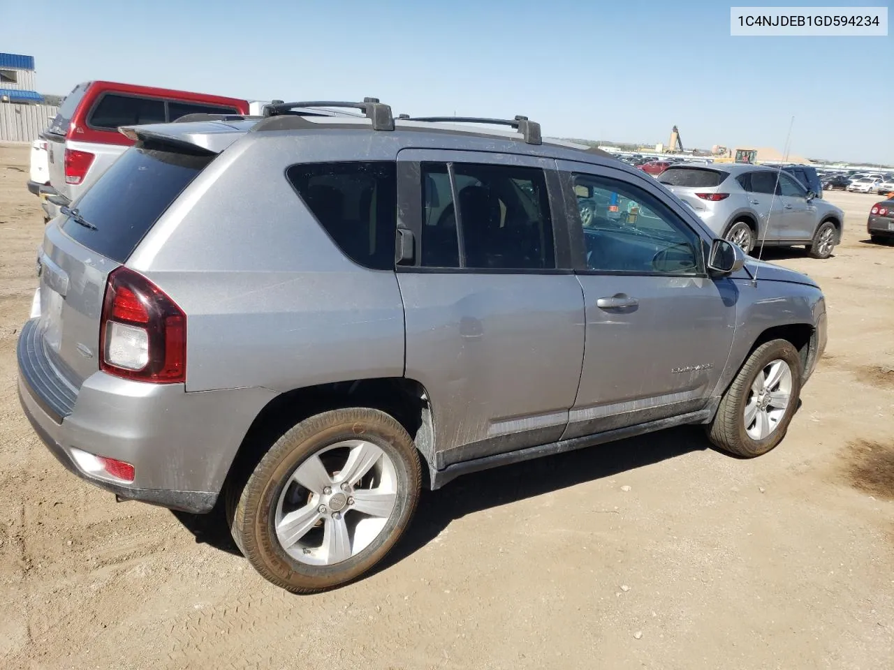 2016 Jeep Compass Latitude VIN: 1C4NJDEB1GD594234 Lot: 73020874