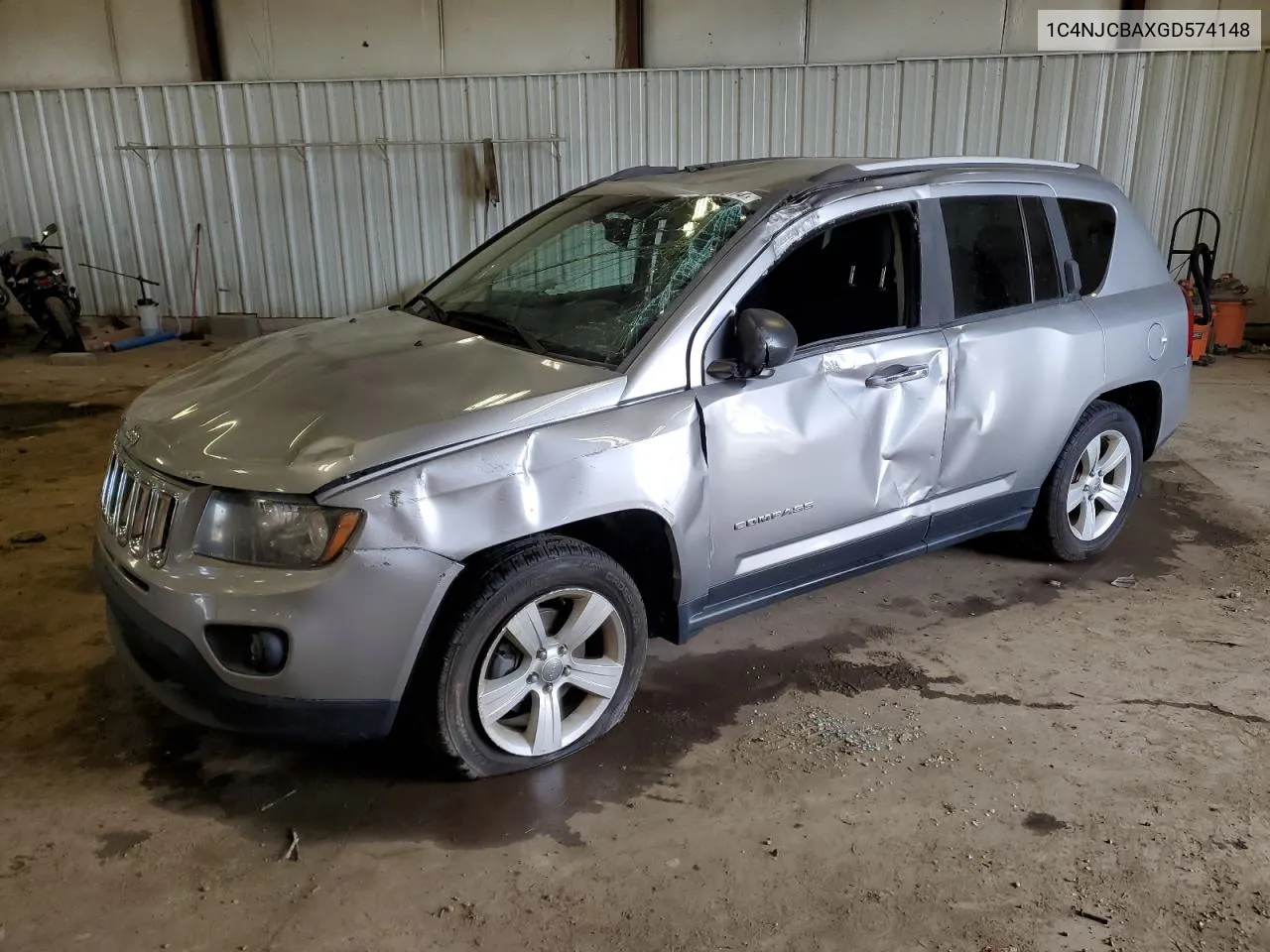 2016 Jeep Compass Sport VIN: 1C4NJCBAXGD574148 Lot: 73298514