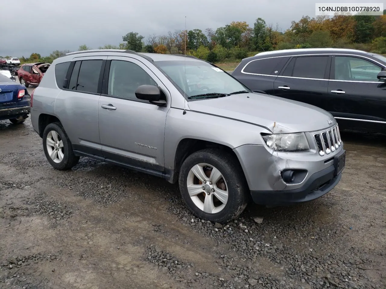 2016 Jeep Compass Sport VIN: 1C4NJDBB1GD778920 Lot: 73471194