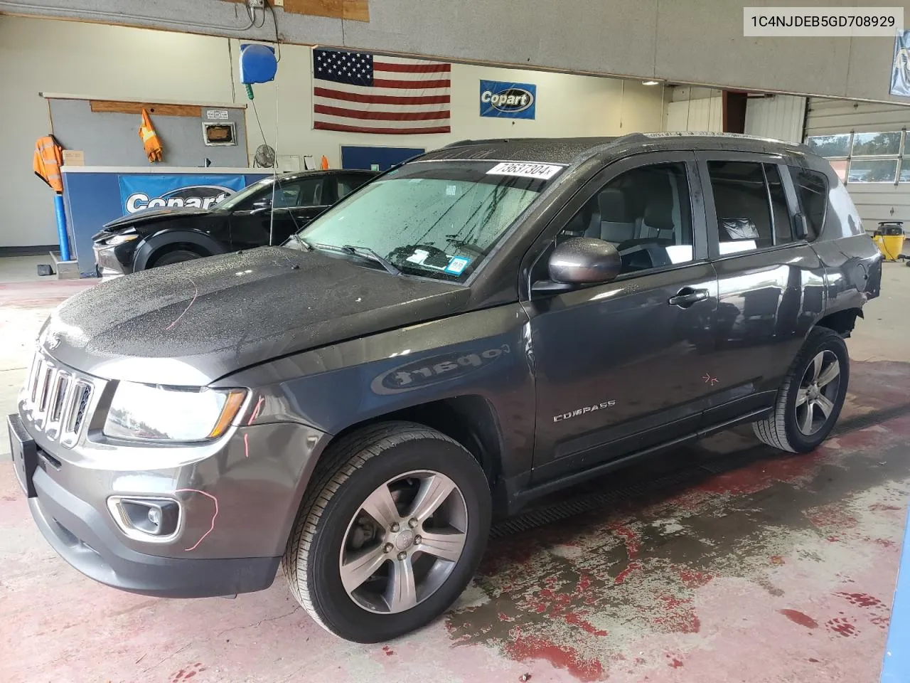 2016 Jeep Compass Latitude VIN: 1C4NJDEB5GD708929 Lot: 73637304