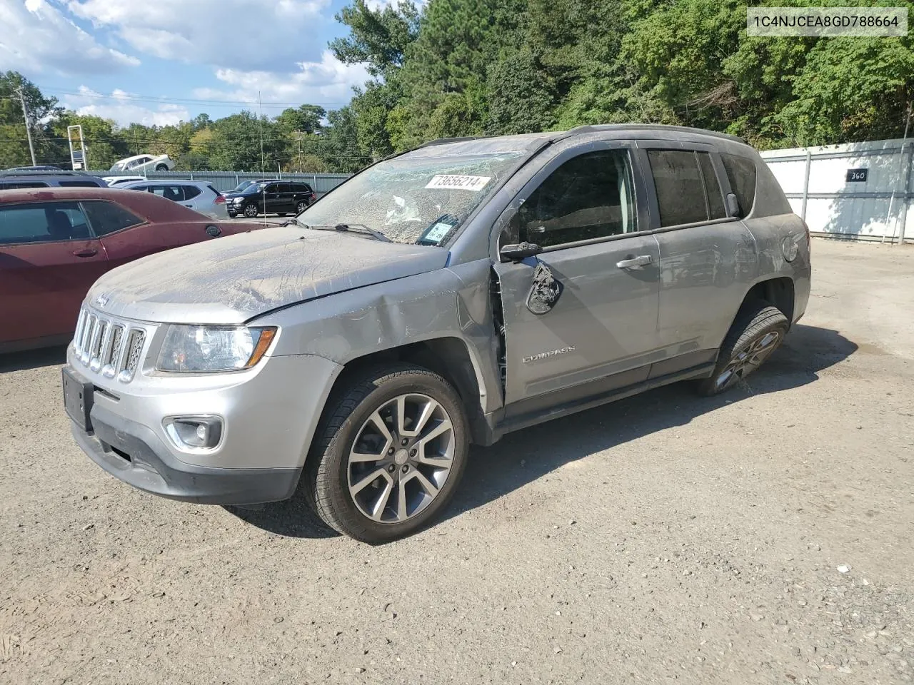 2016 Jeep Compass Latitude VIN: 1C4NJCEA8GD788664 Lot: 73656214