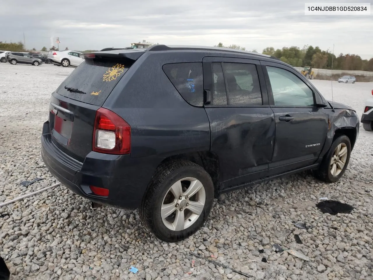 2016 Jeep Compass Sport VIN: 1C4NJDBB1GD520834 Lot: 73784944