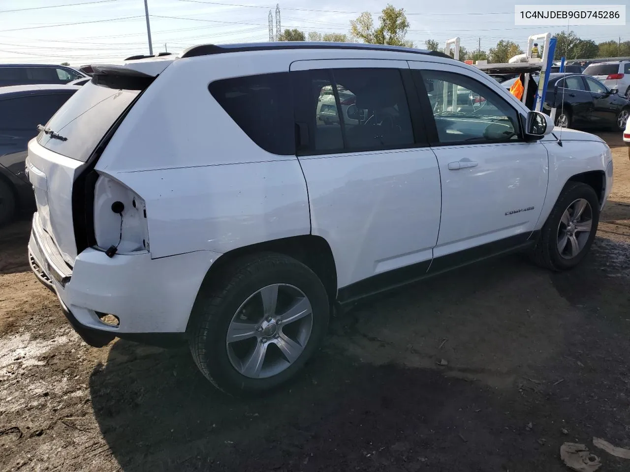 2016 Jeep Compass Latitude VIN: 1C4NJDEB9GD745286 Lot: 74009264