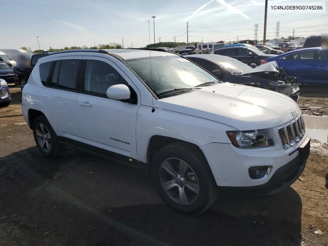 2016 Jeep Compass Latitude VIN: 1C4NJDEB9GD745286 Lot: 74009264