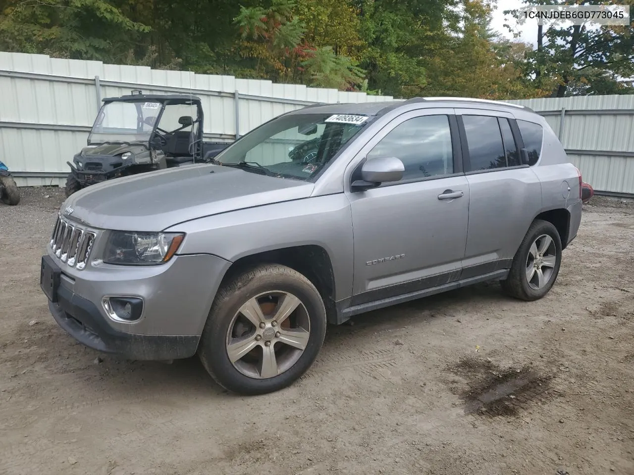 2016 Jeep Compass Latitude VIN: 1C4NJDEB6GD773045 Lot: 74093634