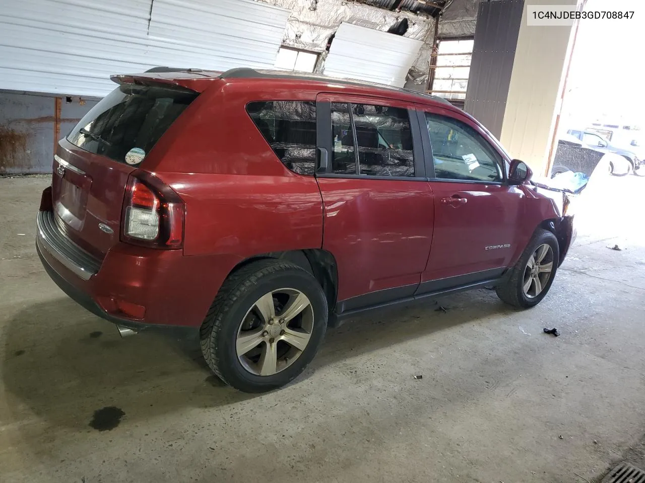 2016 Jeep Compass Latitude VIN: 1C4NJDEB3GD708847 Lot: 74186804