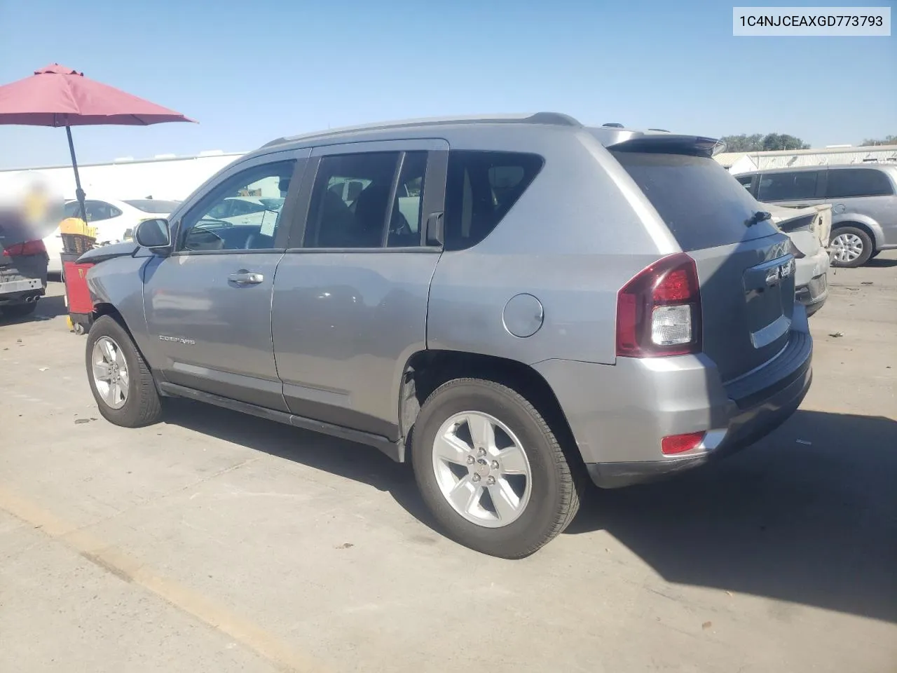 2016 Jeep Compass Latitude VIN: 1C4NJCEAXGD773793 Lot: 74304434