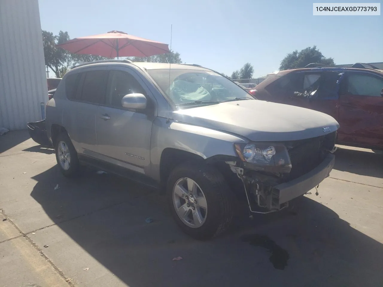 2016 Jeep Compass Latitude VIN: 1C4NJCEAXGD773793 Lot: 74304434