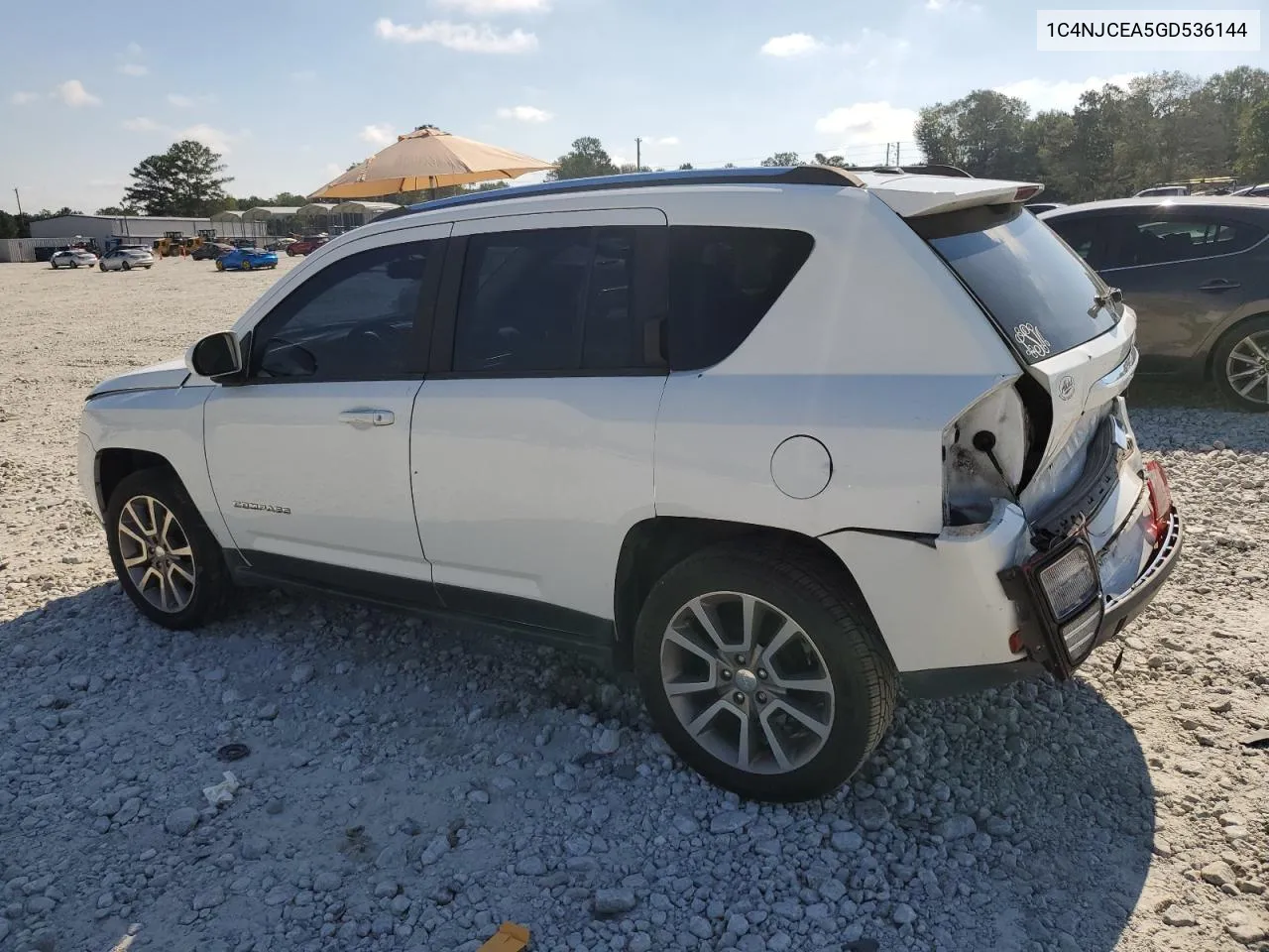 2016 Jeep Compass Latitude VIN: 1C4NJCEA5GD536144 Lot: 74379734