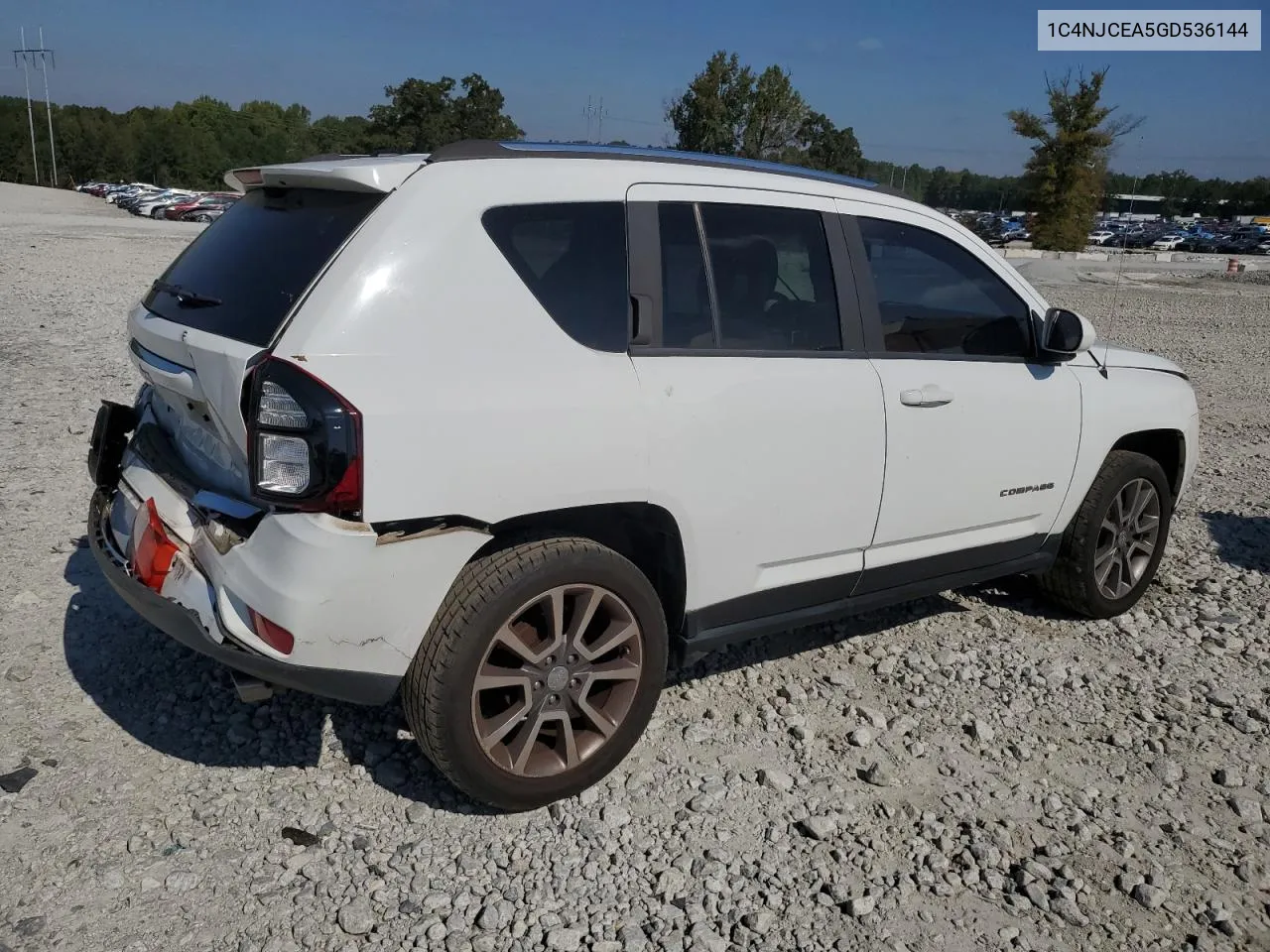 2016 Jeep Compass Latitude VIN: 1C4NJCEA5GD536144 Lot: 74379734