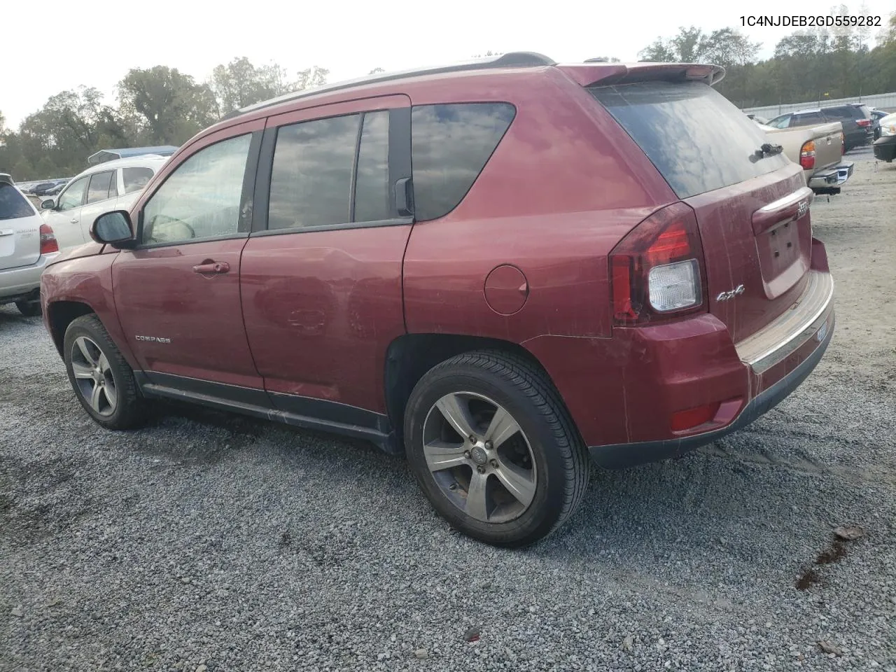 2016 Jeep Compass Latitude VIN: 1C4NJDEB2GD559282 Lot: 74462024