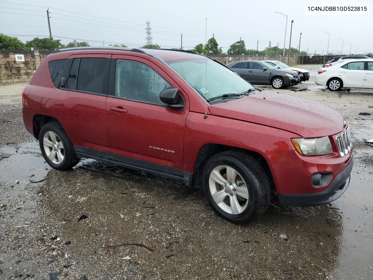 2016 Jeep Compass Sport VIN: 1C4NJDBB1GD523815 Lot: 74465034