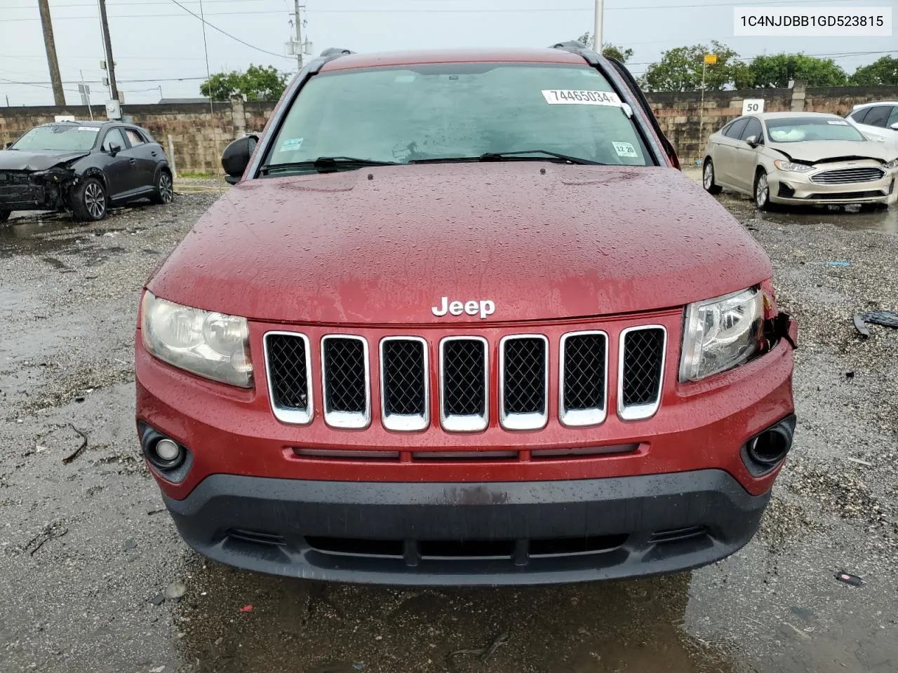 2016 Jeep Compass Sport VIN: 1C4NJDBB1GD523815 Lot: 74465034